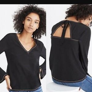 Madewell.Silk Black top SZ.XS